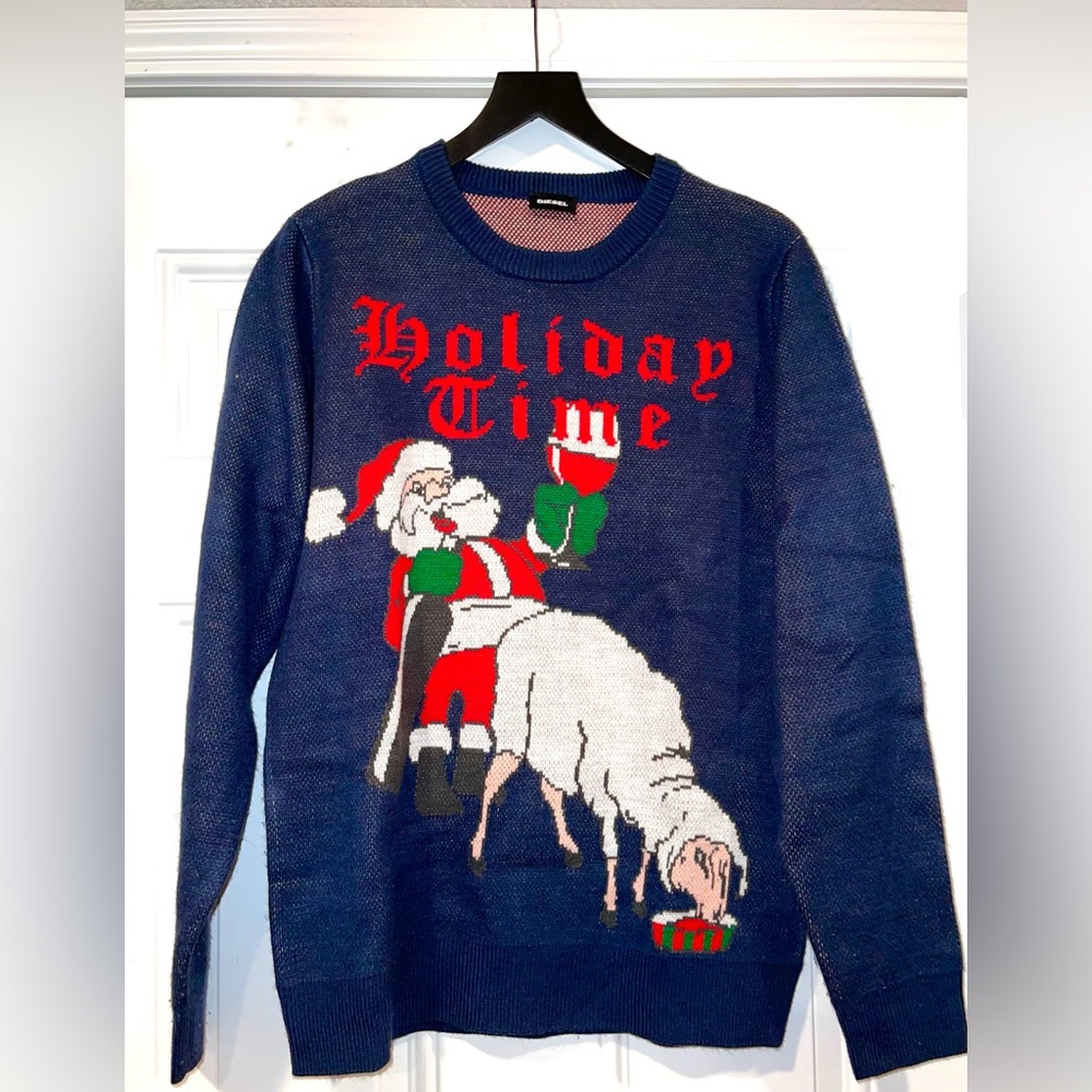 DIESEL FOR SUCCESSFUL LIVING - limtdEdition Ugly Xmas sweater unisex M/L 🎅🏼🎄😂😵